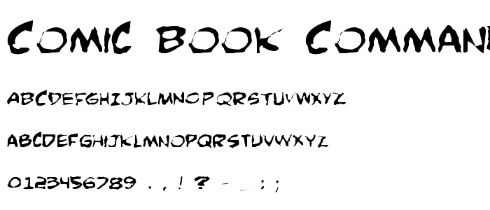 Comic Book Commando Distorted font